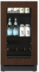 U-Line® Seamless Collection 18" 3.5 Cu. Ft. Panel Ready  Beverage Center with Glass Door-3