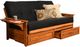 Kodiak Furniture Phoenix Barbados/Suede Black Full Storage Futon with Mattress-0