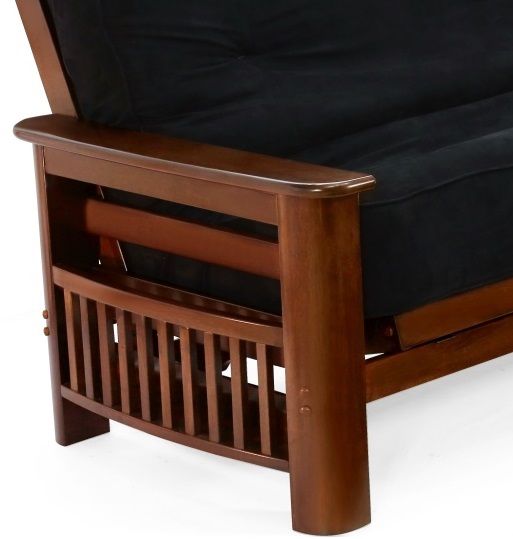Night & Day Furniture™ Portofino Black Walnut Queen Nesting Futon-1