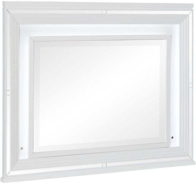 Homelegance® Tamsin White Metallic Dresser Mirror-2
