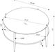 Coaster® Jonelle 3-Piece Tempered Glass Top Occasional Table with Gold Base and White Accent Set-4