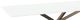 Amisco Customizable Asterisk White Glass 72' Rectangular Table with Starburst Stand-1