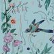 Windy O'Connor Birds of a Feather Aqua Toss Pillow-1