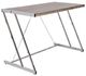 ACME Furniture Finis Weathered Oak Writing Desk with Chrome Base-0