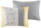 Olliix by Madison Park Serene 7 Piece Yellow Queen Embroidered Comforter Set-1