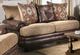 Furniture of America® Fletcher Brown/Tan Loveseat-0