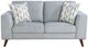 Homelegance® Broadway Blue/Gray Loveseat-2