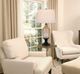 Cal® Lighting & Accessories Smoke/White Table Lamp-1