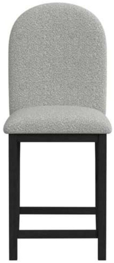 Elements International Portland Black/Gray Bar Stool-3
