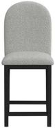 Elements International Portland Black/Gray Bar Stool-2