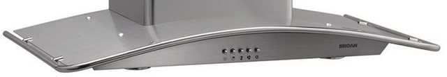 Broan® B57 Series 35.44" Stainless Steel Wall Mounted Arched Chimney Range Hood-1