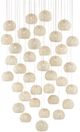 Currey & Company Piero Multi-Drop Painted Silver/White Pendant Lighting-0