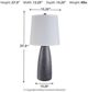 Signature Design by Ashley® Shavontae Gray Poly Table Lamp-2