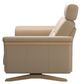 Stressless® by Ekornes® Stella Beige Manual Reclining Loveseat with One Headrest and Wood Base-2