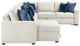 Homelegance® Isla 4-Piece Beige Sectional with Reversible Chaise, Pull-out Bed and Hidden Storage-3