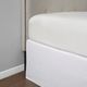Olliix by Madison Park White Simple Fit Wrap Around Adjustable Bed Skirt-4