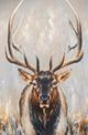 Stylecraft Imperial Bull Elk Beige/Black/Brown/Gray Wall Art-1
