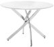 Homelegance® Topeka White Dining Table with Chrome Base-0