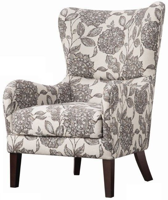 Olliix by Madison Park Multi Arianna Swoop Wing Chair-0