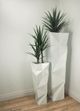 Le Present Lux Textura White 36" Planter-3