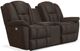 La-Z-Boy® Maverick Walnut Power Wall Reclining Loveseat with Console-1