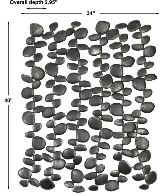 Uttermost® Charcoal Black Skipping Stones Metal Wall Decor-2