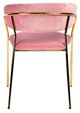 VIG Furniture Modrest Brandy 2-Piece Gold/Pink Dining Chair Set-3