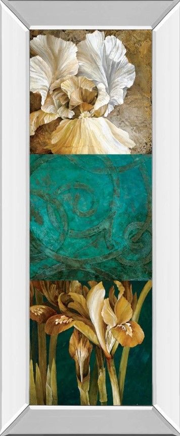 Classy Art From My Garden II by Linda Thompson Mirror Framed Wall Art-0