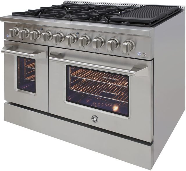 Brama 48" Stainless Steel Pro Style Gas Range-3