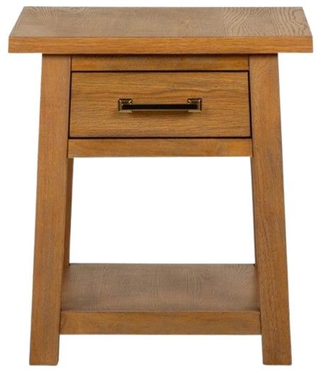 Magnussen Home® Lindon Belgian Wheat Drawer End Table-1