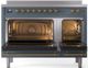 Ilve® Nostalgie II Series 48" Blue Grey Pro Style Induction Range-2