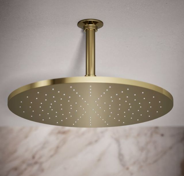 KOHLER® Contemporary Vibrant French Gold 2.5 GPM Round 14” Single-Function Rainhead-1