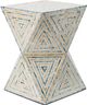 A & B Home Multi-Colored Geometric Shaped Stool-0