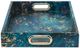 A & B Home 2-Piece Blue/Gold Tray Set-3