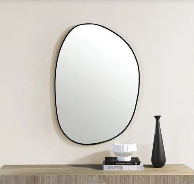 Renwil® Bozeman Matte Black Accent Mirror-3