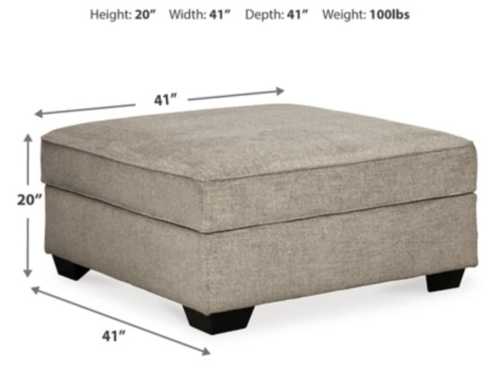 Signature Design By Ashley Bovarian Storage Ottoman - Thumbnail 4
