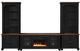 Legends Home Americana Antique Black/Brown 74" Fireplace Console-4
