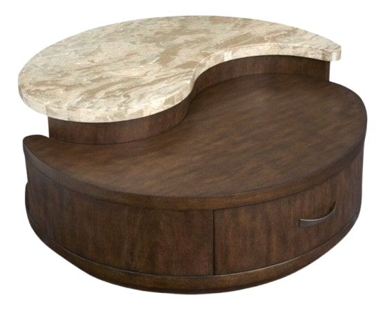 Magnussen Home® McPherson Burnt Umber Round Cocktail Table with Casters-0