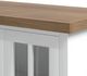 Legends Home Hampton Barnwood/Jasmin White 96" Fireplace Console-4