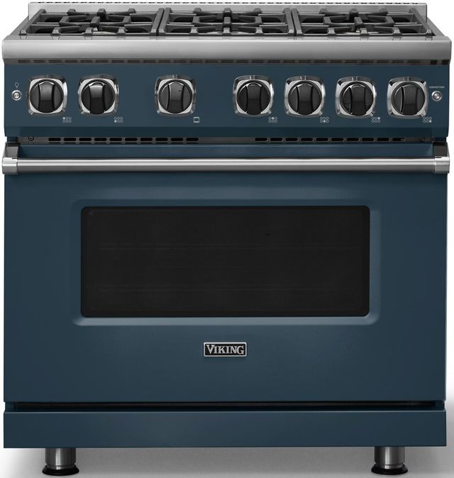 Viking® 7 Series 36" Squall Pro Style Natural Gas Range-0