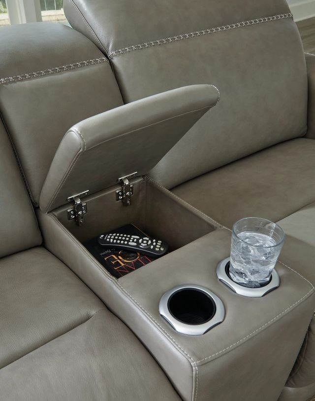 Signature Design by Ashley® Correze 6-Piece Gray Power Reclining Right-Arm Facing Sectional and Chaise with Console-2