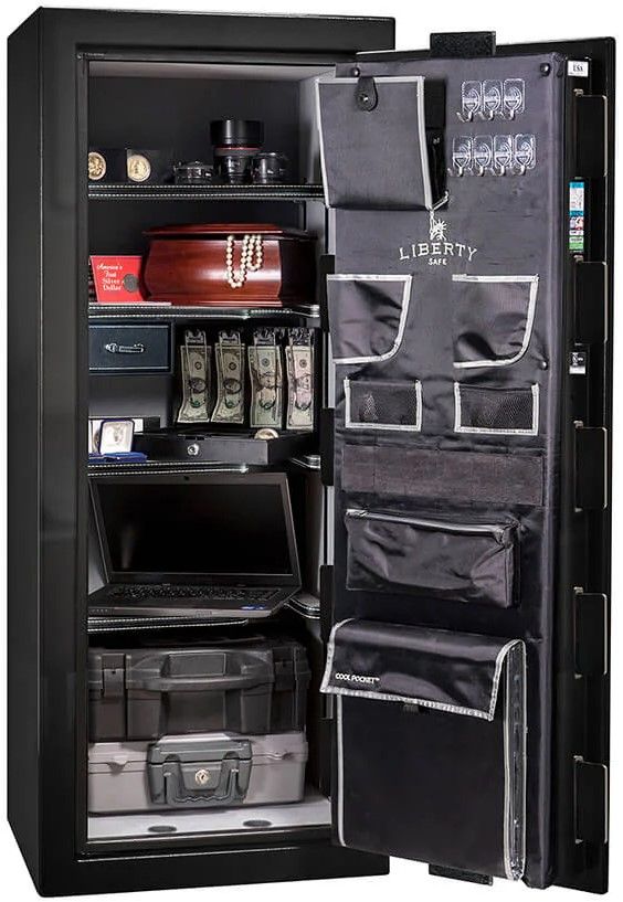 Liberty Safe Premium Home Black Gloss/Chrome 17 Electronic Gun Safe-1