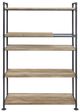 ACME Furniture Brantley Oak/Sandy Black 5-Tier Bookshelf-2