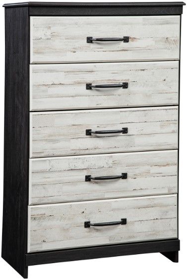 American Wholesale Furniture Destin Black/White Chest 