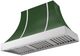 AGA Cascade 48" Cornwall Green Wall Mounted Range Hood  with Polished Chrome Trim-0