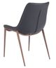 Zuo® Modern Magnus Black/Walnut Dining Side Chair-4