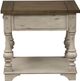 Liberty Furniture Morgan Creek Tobacco End Table with Antique White Base-1