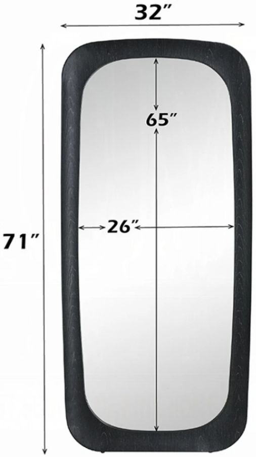 ACME Furniture Izusa Black Floor Mirror-2