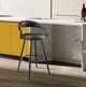 Armen Living Gardenia Vintage Black Bar Stool-1