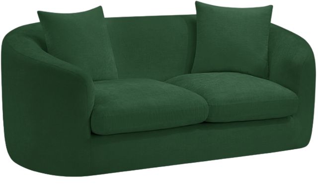 Meridian Furniture Penelope Green Chenille Fabric Loveseat-0